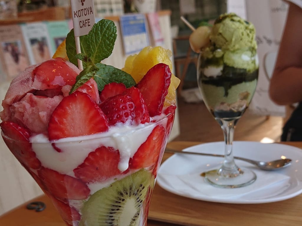 コトヤカフェのオリジナルparfait