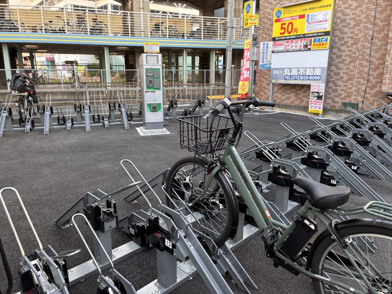 東本町に50円駐輪場