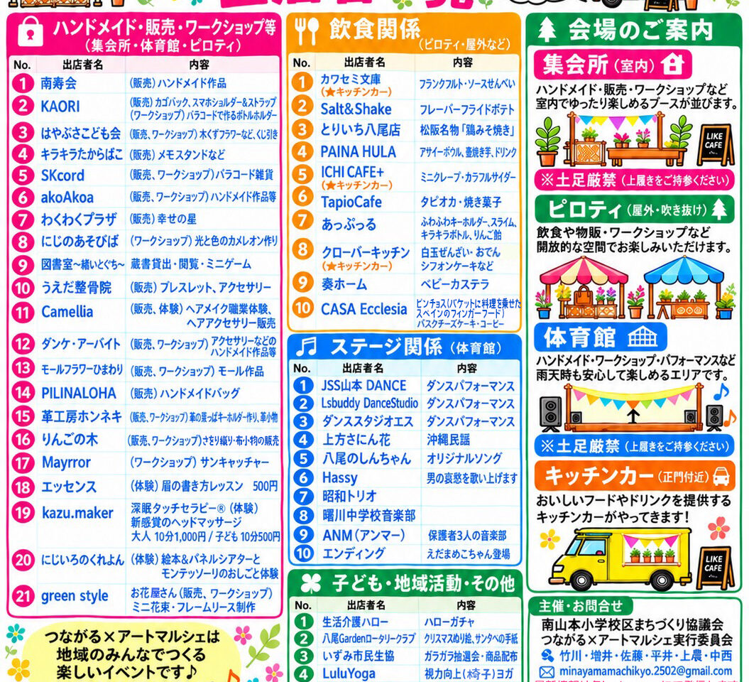 つながる×アートマルシェin 八尾南山本